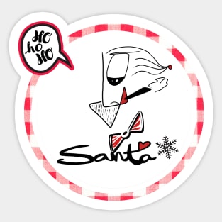 Gothic - Santa Claus smokes Sticker